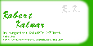 robert kalmar business card